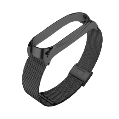 Ремешок для фитнес браслета BeCover Metal для Xiaomi Mi Smart Band 8 Black (709357)