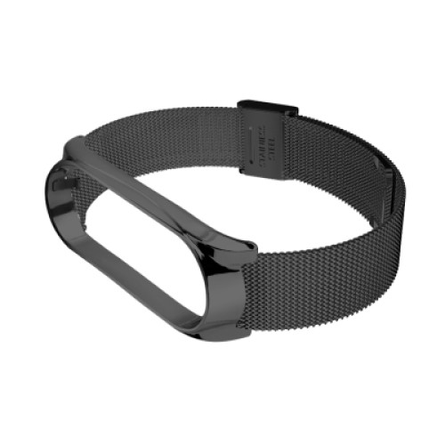 Ремешок для фитнес браслета BeCover Metal для Xiaomi Mi Smart Band 8 Black (709357)