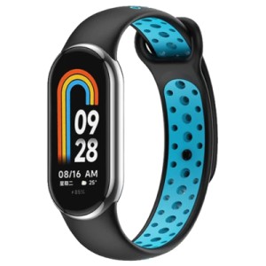 Ремешок для фитнес браслета BeCover Vents Style для Xiaomi Mi Smart Band 10 Black-Blue (713627)