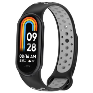 Ремешок для фитнес браслета BeCover Vents Style для Xiaomi Mi Smart Band 10 Black-Gray (713628)