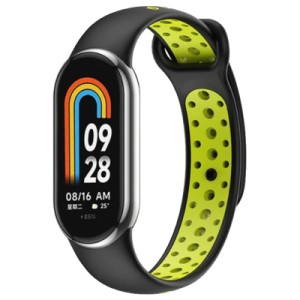 Ремешок для фитнес браслета BeCover Vents Style для Xiaomi Mi Smart Band 10 Black-Green (713629)