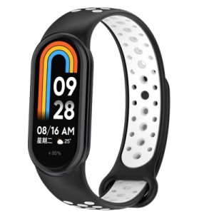 Ремешок для фитнес браслета BeCover Vents Style для Xiaomi Mi Smart Band 10 Black-White (713630)