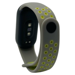 Ремінець до фітнес браслета BeCover Vents Style для Xiaomi Mi Smart Band 9 Gray-Green (711986)