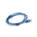 Кабель для принтера USB 2.0 AM/BM 1.5m 2x ferrite transparent Voltronic (YT-AM/BM-1.5T)