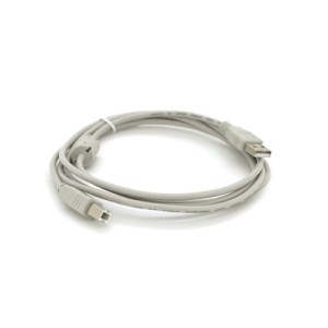 Кабель для принтера USB 2.0 AM/BM 1.8m ferrite white Voltronic (YT-AM/BM-1.8W)