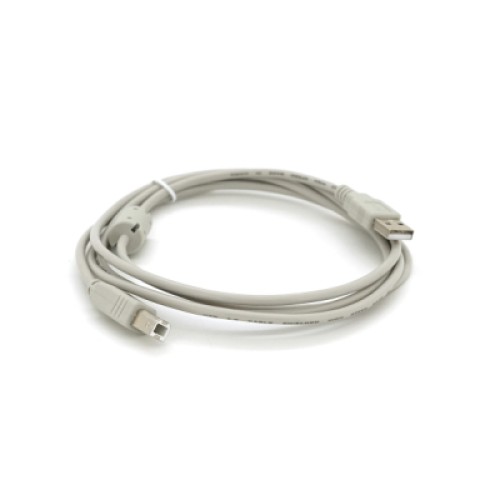 Кабель для принтера USB 2.0 AM/BM 1.8m ferrite white Voltronic (YT-AM/BM-1.8W)