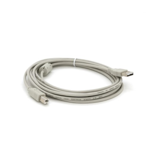 Кабель для принтера USB 2.0 AM/BM 3.0m ferrite white Voltronic (YT-AM/BM-3.0W)