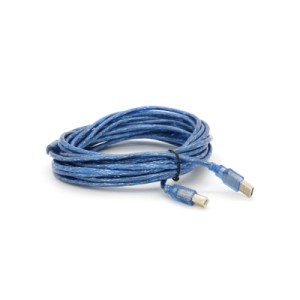 Кабель для принтера USB 2.0 AM/BM 10.0m ferrite blue Voltronic (YT-AM/BM-10TBL)