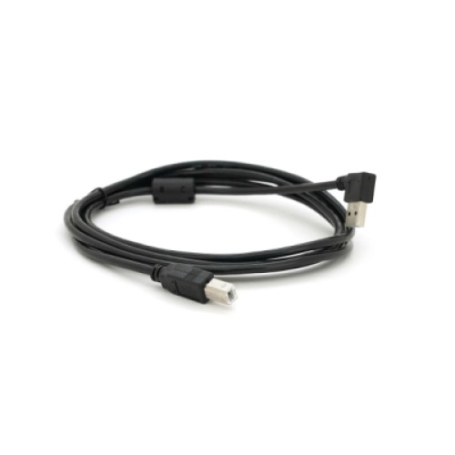 Кабель для принтера USB 2.0 AM/BM 2.0m 90° corner black Ritar (YT-AM/BM90°-2.0B)