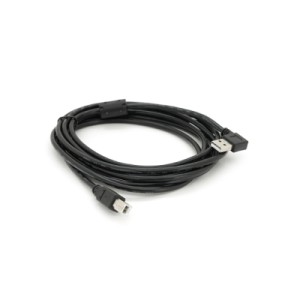 Кабель для принтера USB 2.0 AM/BM 3.0m 90° corner black Ritar (YT-AM/BM90°-3.0B)