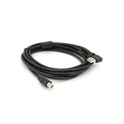 Кабель для принтера USB 2.0 AM/BM 3.0m 90° corner black Ritar (YT-AM/BM90°-3.0B)