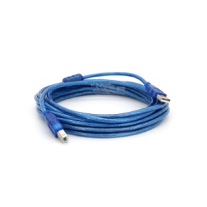 Кабель для принтера USB 2.0 AM/BM 5.0m ferrite blue Ritar (YT-AM/BM-5.0TBL)