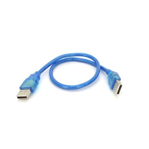Дата кабель USB 2.0 AM/AM 0.3m blue Ritar (YT-AM/AM-0.3TBL)