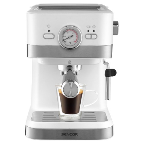 Рожковая кофеварка эспрессо Sencor SES 1720WH