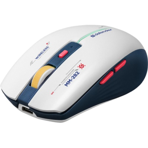 Мышка Defender Dila MM-282 Wireless White/Blue (52282)