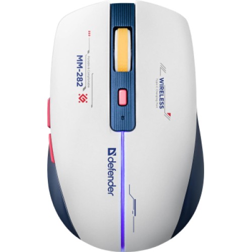 Мышка Defender Dila MM-282 Wireless White/Blue (52282)
