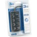 Концентратор Voltronic USB 3.0 to 4xUSB with LED buttons black (YT-3H4A)