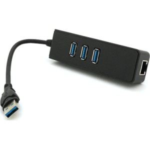 Концентратор Voltronic USB 3.0 to 3xUSB + Ethernet black (YT-3H3+1)