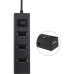Концентратор Voltronic USB 3.0 to 4xUSB black (YT-HUB4-B)