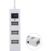 Концентратор Voltronic USB 3.0 to 4xUSB white (YT-HUB4-W)