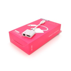 Переходник Lightning 2-in-1 Audio Adapter Lightning + 3.5mm iKAKU (KSC-353)