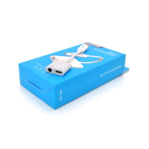 Переходник USB-C 2-in-1 Audio Adapter USB-C + 3.5mm iKAKU (KSC-353-TC)