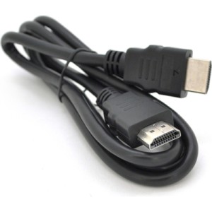 Кабель мультимедийный HDMI M to HDMI M 1.0m V1.4 black Merlion (YT-HDMI(M)/(M)HSP-1m)