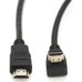 Кабель мультимедийный HDMI M to HDMI M 1.5m V1.4 90° corner black Merlion (YT-HDMI(M)/(M)HS-1.5m-90°)