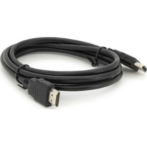 Кабель мультимедийный HDMI M to HDMI M 1.5m V1.4 black Merlion (YT-HDMI(M)/(M)HS-1.5m-5)