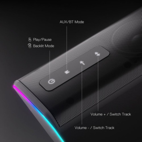 Акустическая система Redragon Connie GS814 RGB Bluetooth Black (71987)