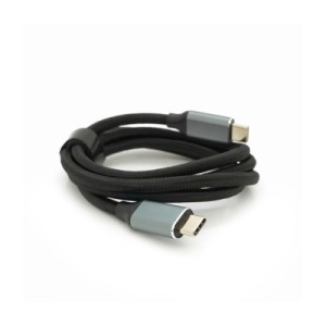 Дата кабель USB-C to USB-C 1.0m USB 3.2 Gen2 100W 10Gbps 4K60Hz black Voltronic (YT-TC-TC-B-1m)