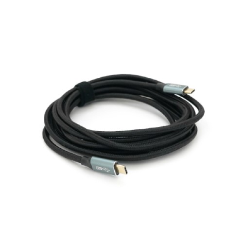 Дата кабель USB-C to USB-C 3.0m USB 3.2 Gen2 100W 10Gbps 4K60Hz black Voltronic (YT-TC-TC-B-3m)
