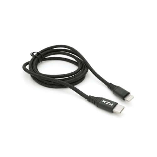 Дата кабель USB-C to Lightning 1.2m 2.1A black PZX (YT-PZX/V-109-M+L/B)
