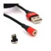 Дата кабель USB 2.0 AM to Lightning 1.0m magnetic 3.1A black PZX (V133-B)