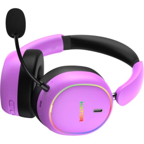 Наушники Hator Phoenix 2 Wireless Hi-Res SyncHUB Cyber Violet (ESH42)