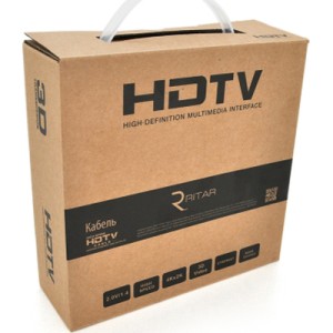 Кабель мультимедійний HDMI M to HDMI M 10.0m V1.4 4K black Ritar (HDMI(M)/(M)V1.4-10m-348B)