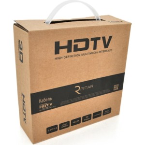 Кабель мультимедийный HDMI M to HDMI M 20.0m V2.0 4K black Ritar (HDMI(M)/(M)V2.0-20m-347B)