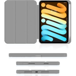 Чехол для планшета BeCover Direct Charge Pen with Apple Pencil Holder iPad Mini 7 2024 Gray (712461)