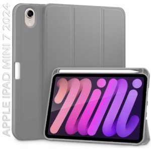 Чехол для планшета BeCover Direct Charge Pen with Apple Pencil Holder iPad Mini 7 2024 Gray (712461)