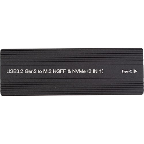 Карман внешний PowerPlant SSD Premium M.2 PCIe NGFF/NVMe USB3.2 (HC380510)