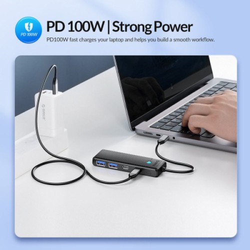 Концентратор Orico USB-C to 2xUSB-C + 2xUSB3.0 (CA914210)