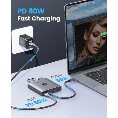 Концентратор Orico USB-C to 5-in-1 Docking Station 5Gbps (CA914227)