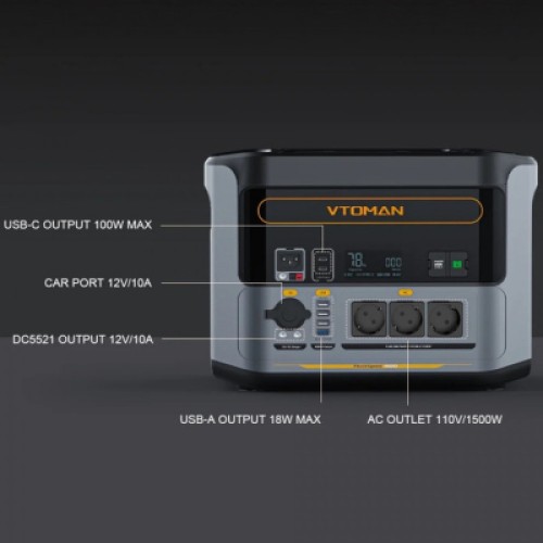 Зарядная станция Vtoman FlashSpeed 1500 PB-58 1500W 1548Wh (FlashSpeed 1500)