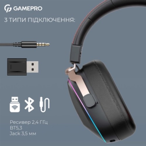 Наушники GamePro Asgard Valkyria RGB Tri-Mod (HSW249B)