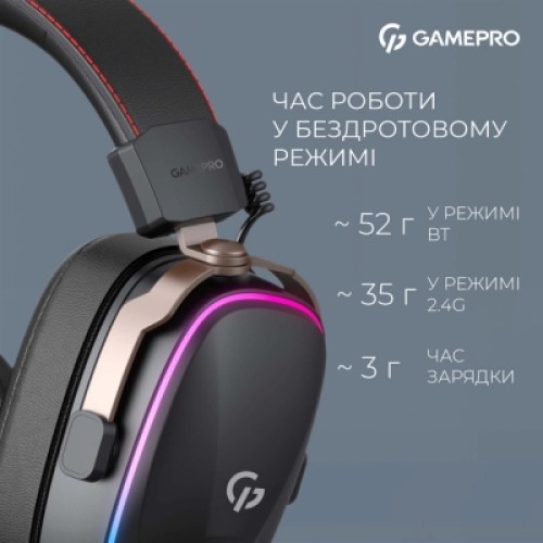 Наушники GamePro Asgard Valkyria RGB Tri-Mod (HSW249B)