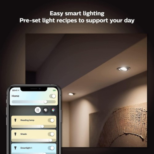 Умная лампочка Philips GU10 5W(50Вт) 2200K-6500K Tunable white ZigBee Bluetooth (929001953309)