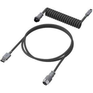 Дата кабель USB 2.0 AM to USB-C 1.37m coiled gray HyperX (6J678AA)