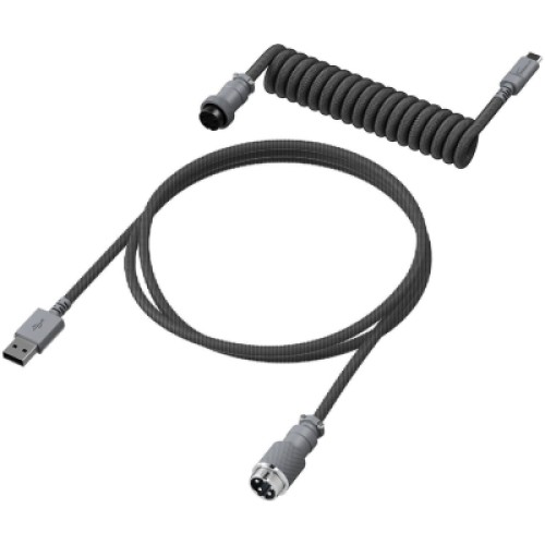 Дата кабель USB 2.0 AM to USB-C 1.37m coiled gray HyperX (6J678AA)