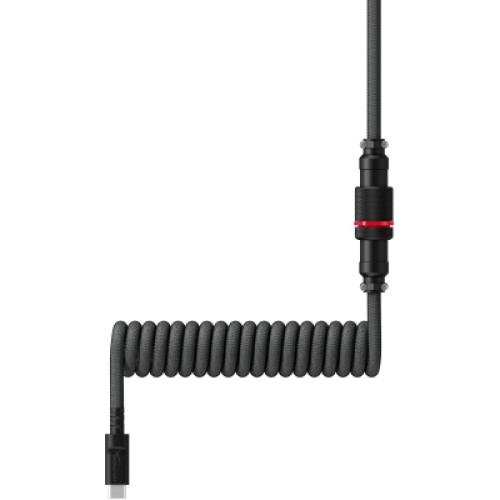Дата кабель USB 2.0 AM to USB-C 1.37m coiled gray-black HyperX (6J679AA)