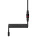 Дата кабель USB 2.0 AM to USB-C 1.37m coiled gray-black HyperX (6J679AA)